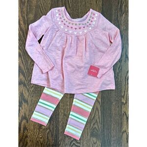 NEW Isaac Mizrahi Tommy Hilfiger Girls Toddler 3/4 Valentine Top and Bottoms Lot